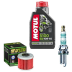 HONDA CRF 450 R 02-08 X 2005-2017 XRL 2015-2016 olej + filtr HF116 + świeca