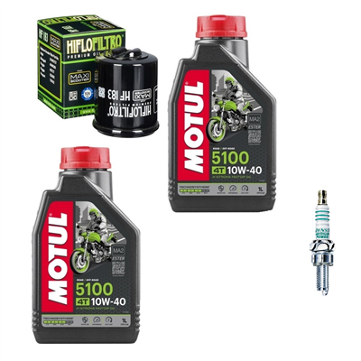 APRILIA 125 SR MAX 4T 2012-2017 olej + filtr HF183 + świeca-104045