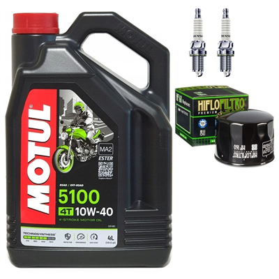 BMW F 800 F800 R 2015 olej + filtr HF160 + świece XU24EPR-U x2-104053