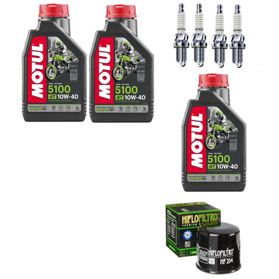 HONDA CB600 CB 600 F FA HORNET 2008-2015 olej + filtr HF204 + świece-104067