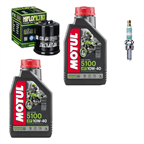 GILERA NEXUS I.E. 125 300 2008-2015 olej + filtr HF183 + świeca