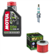 HONDA CRF 250 R 2005-2009 olej + filtr HF116 + świeca-104077
