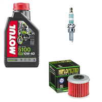 HONDA CRF 250 R 2005-2009 olej + filtr HF116 + świeca-104077