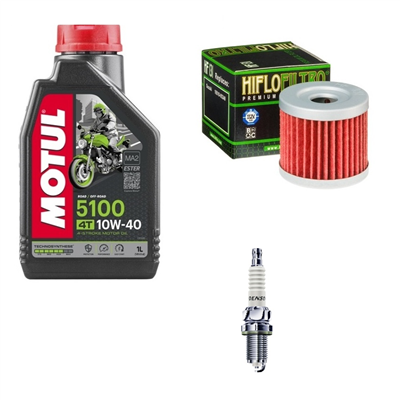 SUZUKI GZ 125 MARAUDER 2004-2007 olej + filtr HF131 + świeca-104090