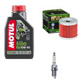 SUZUKI GZ 125 MARAUDER 2004-2007 olej + filtr HF131 + świeca-104090