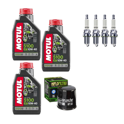 KAWASAKI VN-15 VN 1500 VULCAN 87-1995 VULCAN 88 olej + filtr HF303 + świece-104094