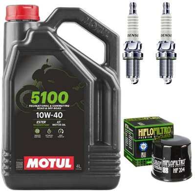 YAMAHA XVS 950 MIDNIGHT STAR BOLT V-STAR 09-15 olej + filtr HF204 + świece-104384