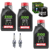 HONDA CB 500 F FA X XA CBR 500 R 2013-2018 olej + filtr HF204 + świece-104818