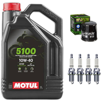 KAWASAKI Z800 ZR 800 800e 2013-2016 olej + filtr HF303 + świece-104820