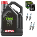 KAWASAKI ZX1000 ZX-10R NINJA 2014-2024 olej + filtr HF303 + świece-104812