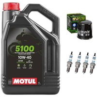 KAWASAKI Z1000 2014-2016 KAWASAKI Z1000 SE 2014 olej + filtr HF303 + świece-104811