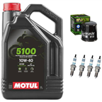 KAWASAKI Z1000 2014-2016 KAWASAKI Z1000 SE 2014 olej + filtr HF303 + świece