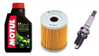 KAWASAKI KLX 125 L 2003-2006 olej + filtr  HF132 + świeca X24ESR-U