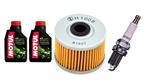 HONDA XBR 500 F / G / H / S 1982-1989 olej + filtr HF112 + świeca X24EPR-U9
