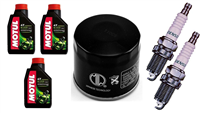 SUZUKI SV 650 1998-2010 olej + filtr HF138 + świece U24ESR-N