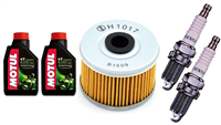 HONDA XL 125 VARADERO 2001-2012 olej + filtr HF113 + świece U24FER9