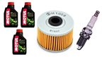 HONDA SLR 650 VIGOR (RD09) 1997-2000 olej + filtr HF112 + świeca X24EPR-U9