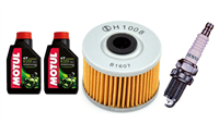 KAWASAKI BN 125 ELIMINATOR 1998-2009 olej + filtr HF112 + świeca U22ESR-N-20354