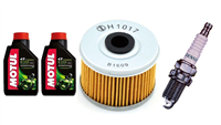 HONDA CBF 250 2002-2008 olej + filtr HF113 + świeca U24FER9-20383
