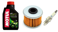 HONDA CRF 250 R 2005-2015 X 2007-2015 olej + filtr HF116 + świeca R0409B-8-20406