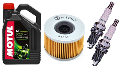 HONDA VT 250 F / FL SPADA 1983-1990 olej + filtr HF111 + świece X24EPR-U9-20407