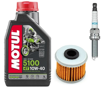 HONDA CRF 450 R 2009-2023 olej MOTUL + filtr HF116 + świeca SILMAR9A9S-70630