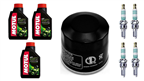HONDA CBR 600 RR (PC40) 2007-2008 olej MOTUL + filtr HF204 + świece IUH27