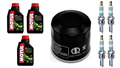 HONDA CBR 600 RR (PC37) 2003-2004 olej MOTUL + filtr HF204 + świece VUH27D-20422
