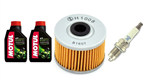 HONDA XR 650 R 2000-2007 olej MOTUL 5100 + filtr HF112 + świeca BKR8E-11