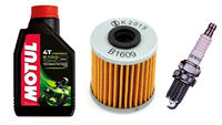 KAWASAKI KX-F KX 250 F 2011-2012 olej + filtr HF207 + świeca U24ESR-NB-20452