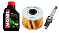 KAWASAKI KX 450 F 2006-2015 olej MOTUL + filtr HF112 + świeca U24ESR-NB-20453