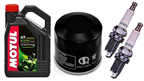 KAWASAKI KLE 500 A B 2003-2005 olej MOTUL + filtr HF204 + świece X27ESR-U