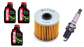 KAWASAKI KL KLR650 TENGAI 87- KLX 93- olej + filtr HF123 + świeca X24EPR-U9-20461