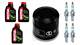 KAWASAKI ZX 1000 ZX-10R NINJA 2004-2005 olej + filtr HF204 + świece IU27-20468