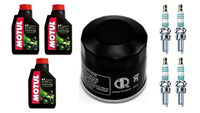 KAWASAKI ZX 1000 ZX-10R NINJA 2004-2005 olej + filtr HF204 + świece IU27-20468