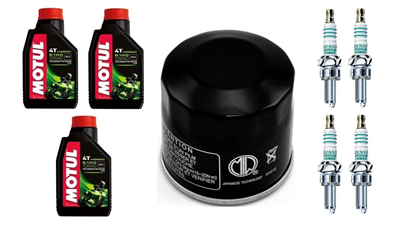 KAWASAKI ZX 1000 ZX-10R NINJA 2004-2005 olej + filtr HF204 + świece IU27-20468