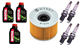 KAWASAKI ZR ZRX 1100 C 1997-2001 olej MOTUL + filtr HF401 + świece U27ETR-20470