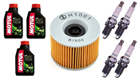 KAWASAKI ZR ZRX 1100 C 1997-2001 olej MOTUL + filtr HF401 + świece U27ETR-20470