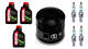 KAWASAKI ZX 1200 ZX-12R NINJA 2000-2005 olej + filtr HF204 + świece IU27A-20471