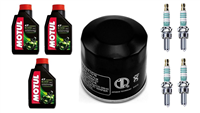 KAWASAKI ZX 1200 ZX-12R NINJA 2000-2005 olej + filtr HF204 + świece IU27A-20471