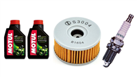 SUZUKI GZ 250 MARAUDER 1999-2010 olej MOTUL + filtr HF136 + świeca X24ESR-U-20485