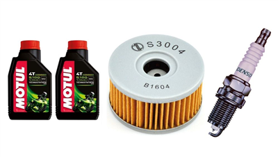 SUZUKI GZ 250 MARAUDER 1999-2010 olej MOTUL + filtr HF136 + świeca X24ESR-U-20485