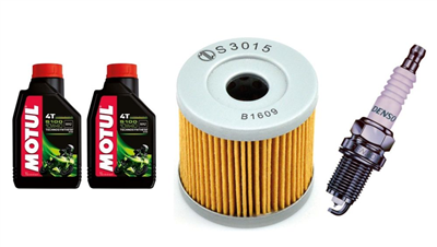 SUZUKI DR-Z 400 E / S / SM 2000-2015 olej + filtr HF139 + świeca U24ESR-N-20487