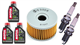 SUZUKI XF 650 FREEWIND 1996-2003 olej MOTUL + filtr HF137 + świece U31ESR-N-101514
