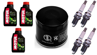 SUZUKI DL 650 V-STROM 2007-2023 olej MOTUL + filtr HF138 + świece U24ESR-N-20495