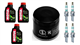 SUZUKI GSX-R 750 2008-2024 olej MOTUL 5100 + filtr HF138 + świece IU27-20502