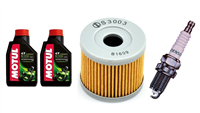 SUZUKI AN400 BURGMAN 07- EXECUTIVE 09- olej + filtr HF131 + świeca U22ESR-N-20514