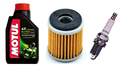 YAMAHA YZF-R 125 2008-2014 olej MOTUL 5100 + filtr HF141 + świeca U24ESR-N-20518