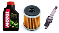 YAMAHA WR 450 F 2009-2015 olej MOTUL 5100 + filtr HF140 + świeca U24ESR-N-20546