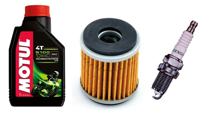 YAMAHA WR 450 F 2009-2015 olej MOTUL 5100 + filtr HF140 + świeca U24ESR-N-20546